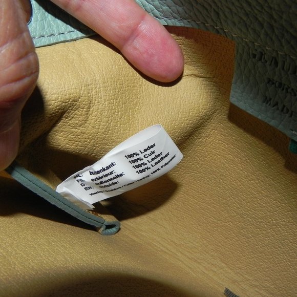 MICHELLE MOON Small Double-Sided Purse,100% Leather, Made in Italy. - Picture 6 of 7